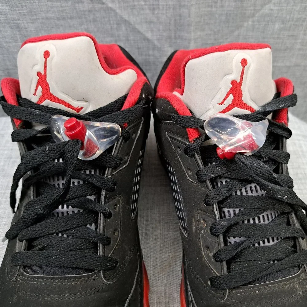 ! Nike Jordan 5 Retro Low Alternate 90 2016 819171-001 Black Red Size 10.5 - Picture 4 of 14